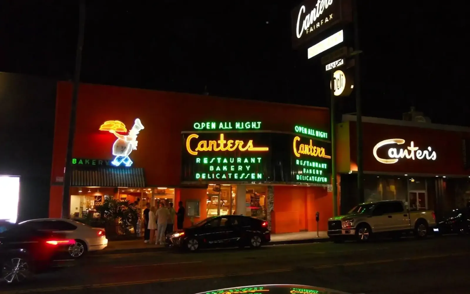 Canter's Deli iconic neon sign on Fairfax Avenue