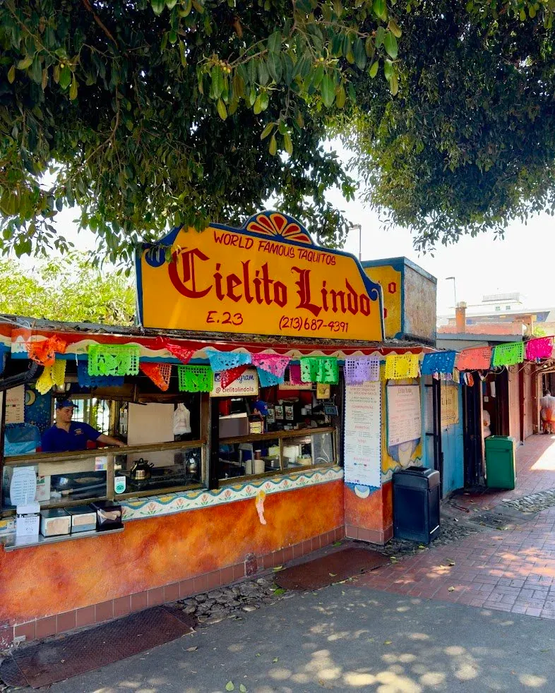 Historic Cielito Lindo storefront on Olvera Street