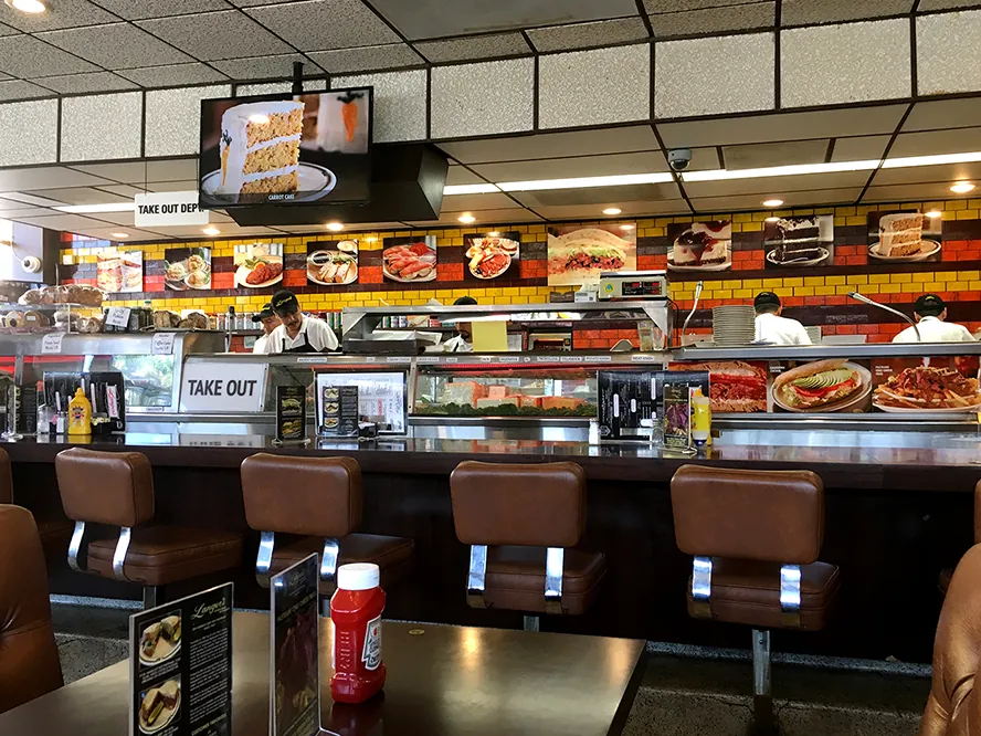 Langer's Delicatessen counter view