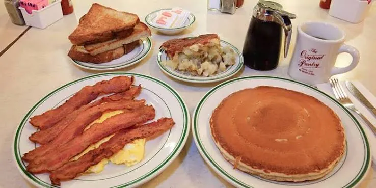 American diner breakfast at The Original Pantry Cafe