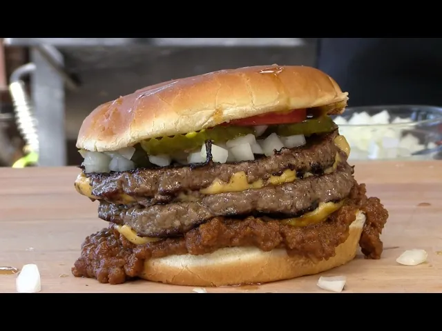 Original Tommy's double chili cheeseburger